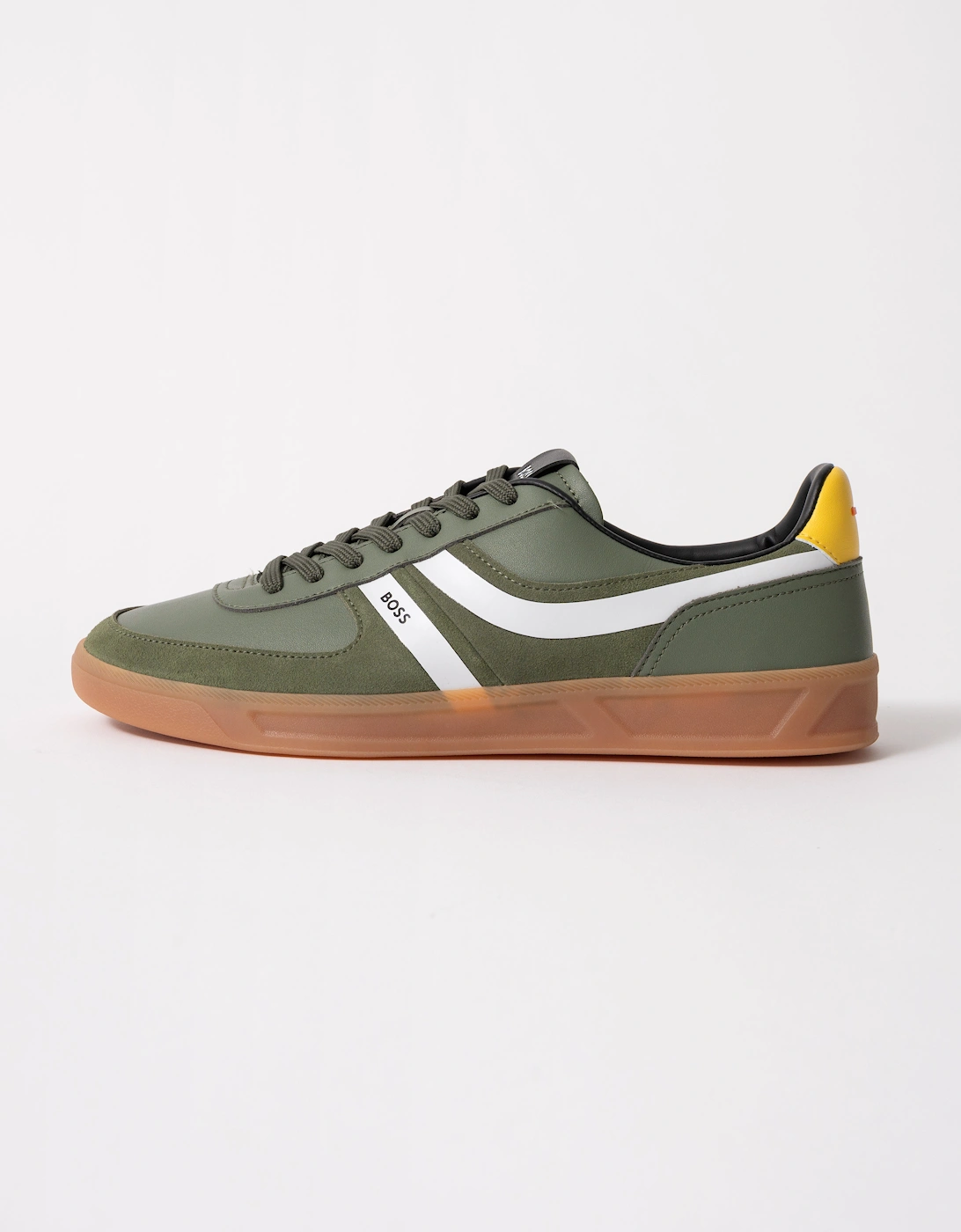 BOSS Orange Brandon_Tenn_mipu Mens Trainers - Open Green 362