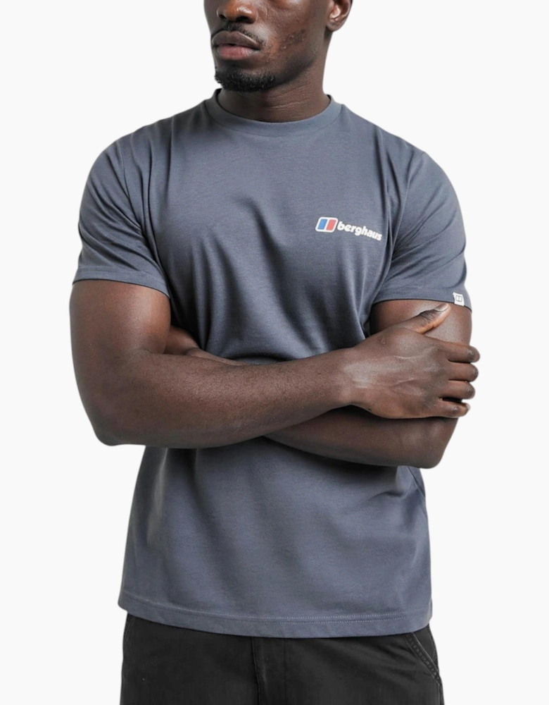 Berghaus Mens T Shirt Pinnacle Point Crew Neck Short Sleeve Cotton Summer Tee