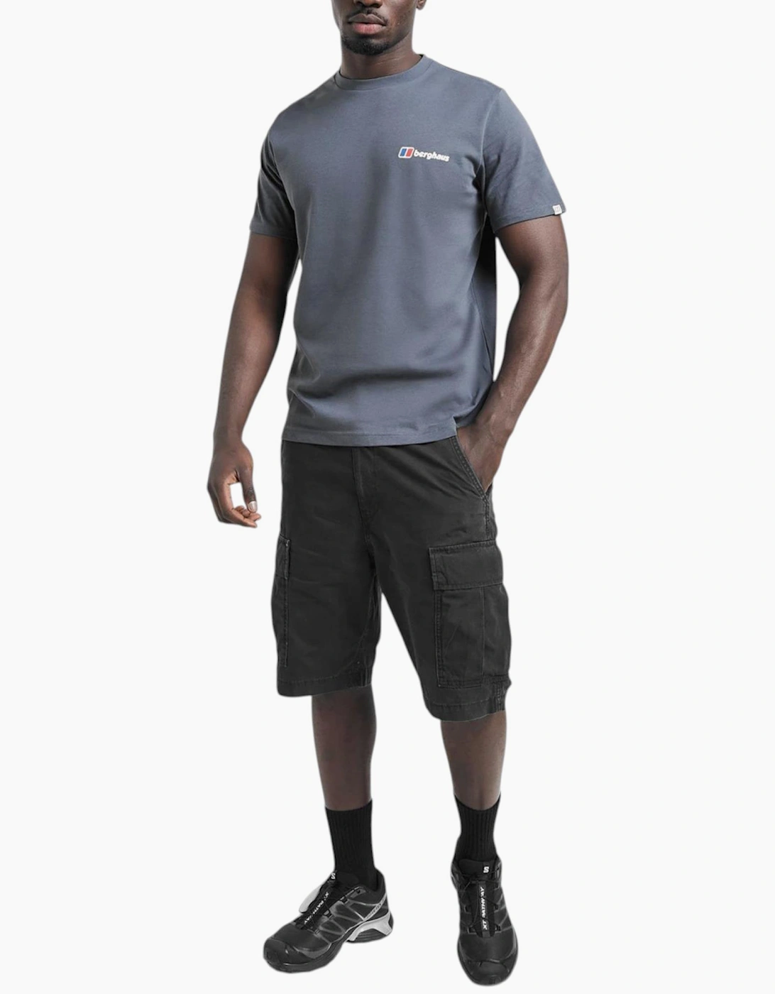 Berghaus Mens T Shirt Pinnacle Point Crew Neck Short Sleeve Cotton Summer Tee