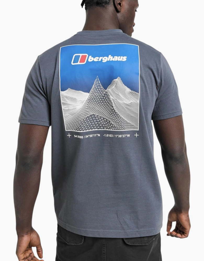 Berghaus Mens T Shirt Pinnacle Point Crew Neck Short Sleeve Cotton Summer Tee