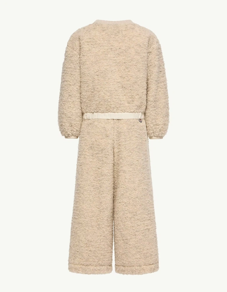 Kids Knitted Tracksuit Beige