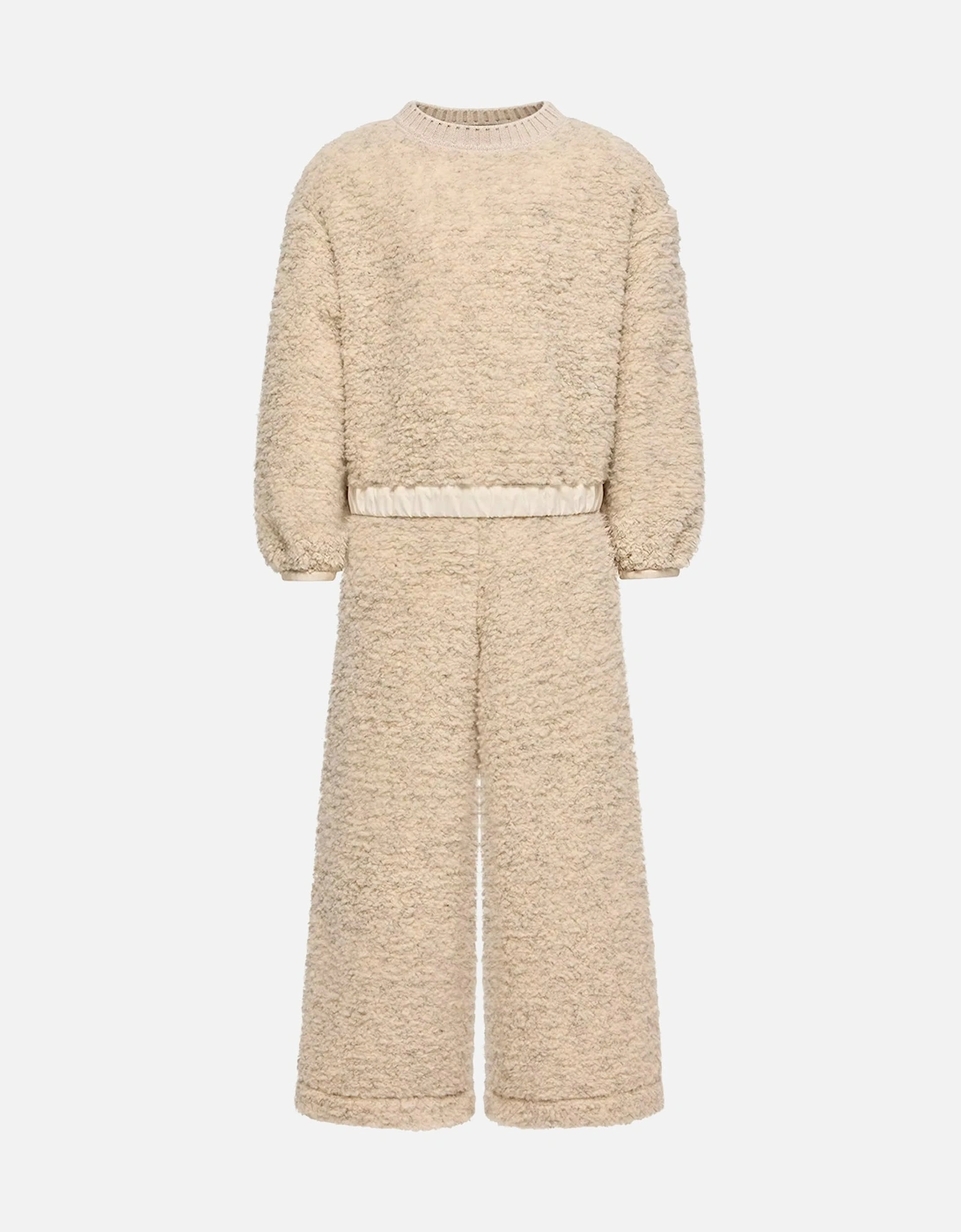 Kids Knitted Tracksuit Beige