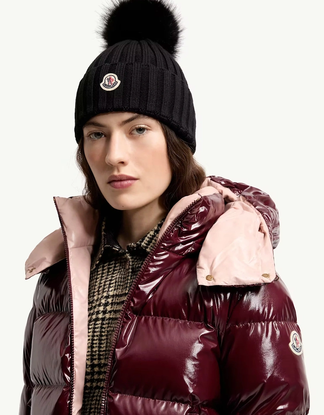Womens Archive Logo Bobble Hat Black