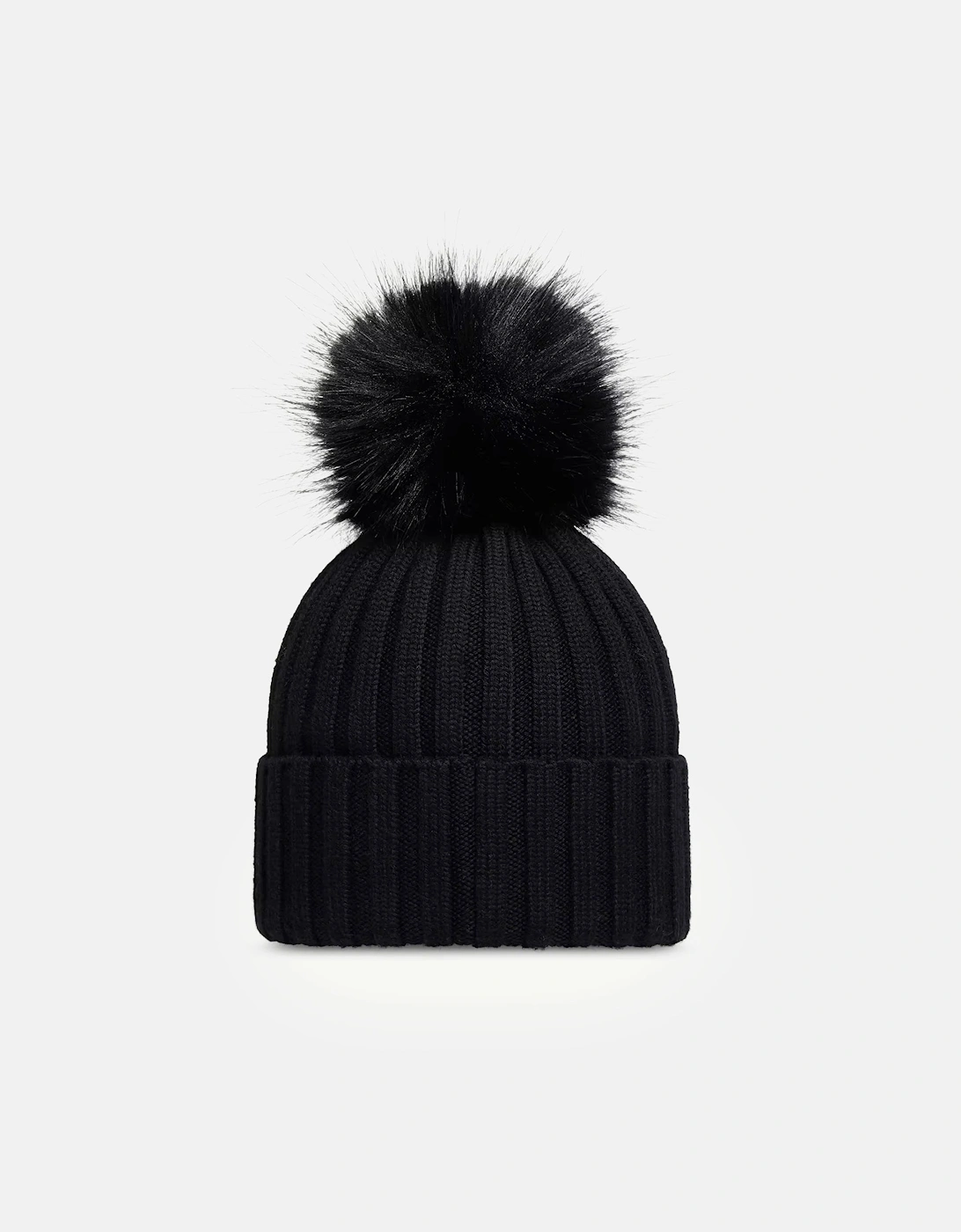 Womens Archive Logo Bobble Hat Black