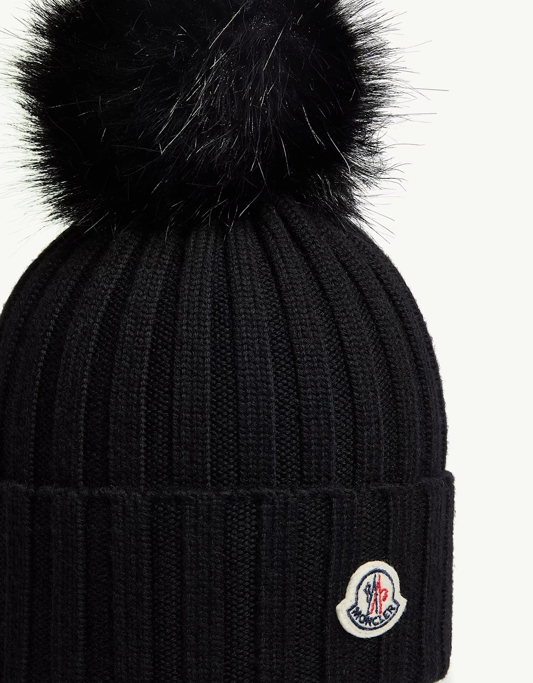 Womens Archive Logo Bobble Hat Black