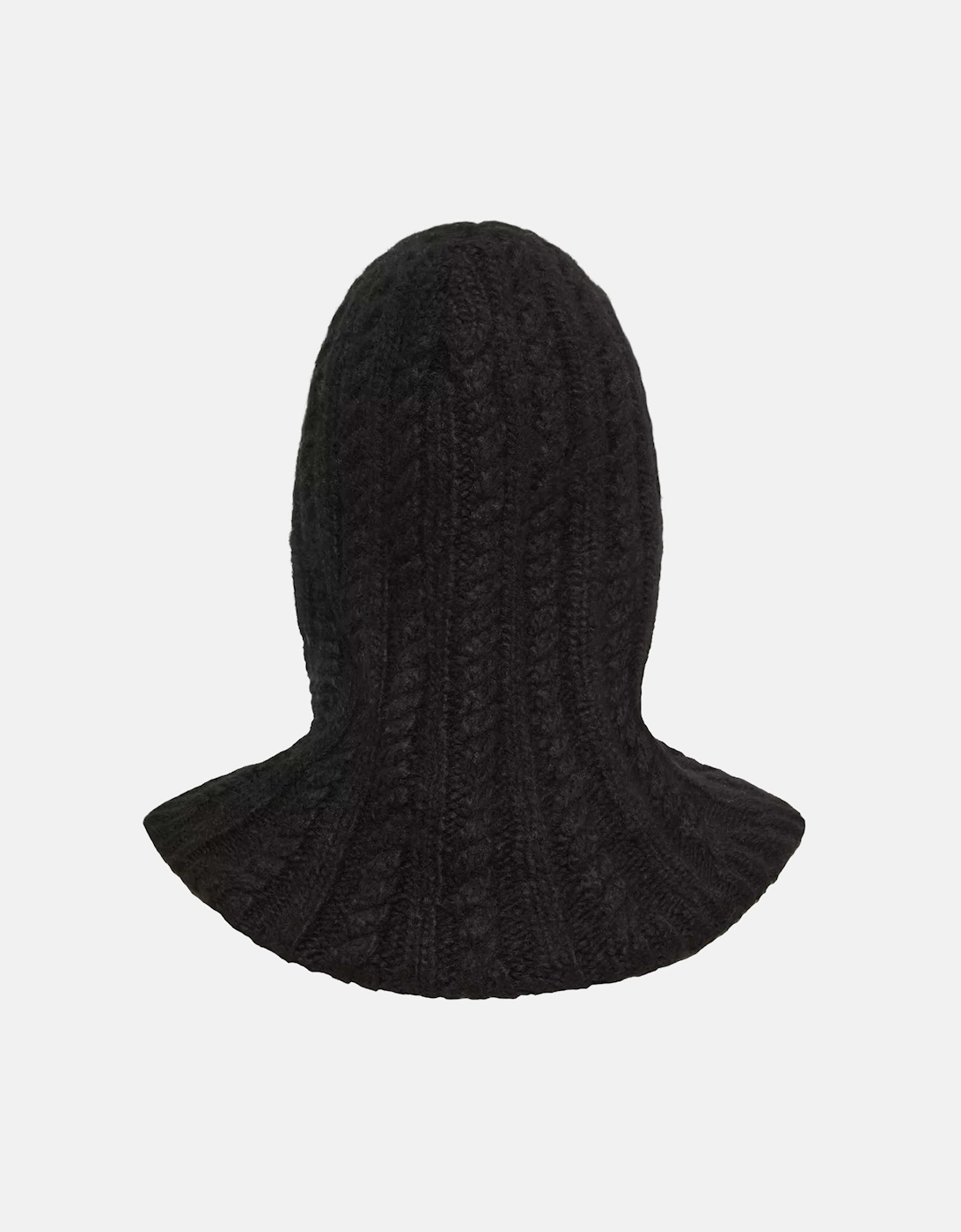Womens Knitted Balaclava Black