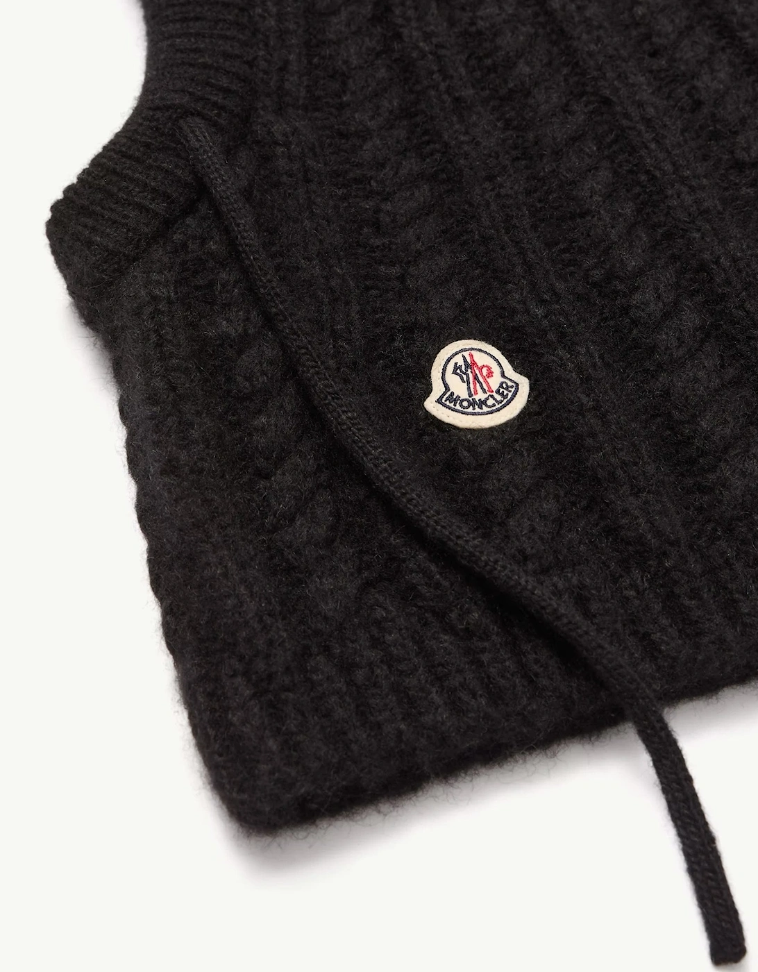 Womens Knitted Balaclava Black