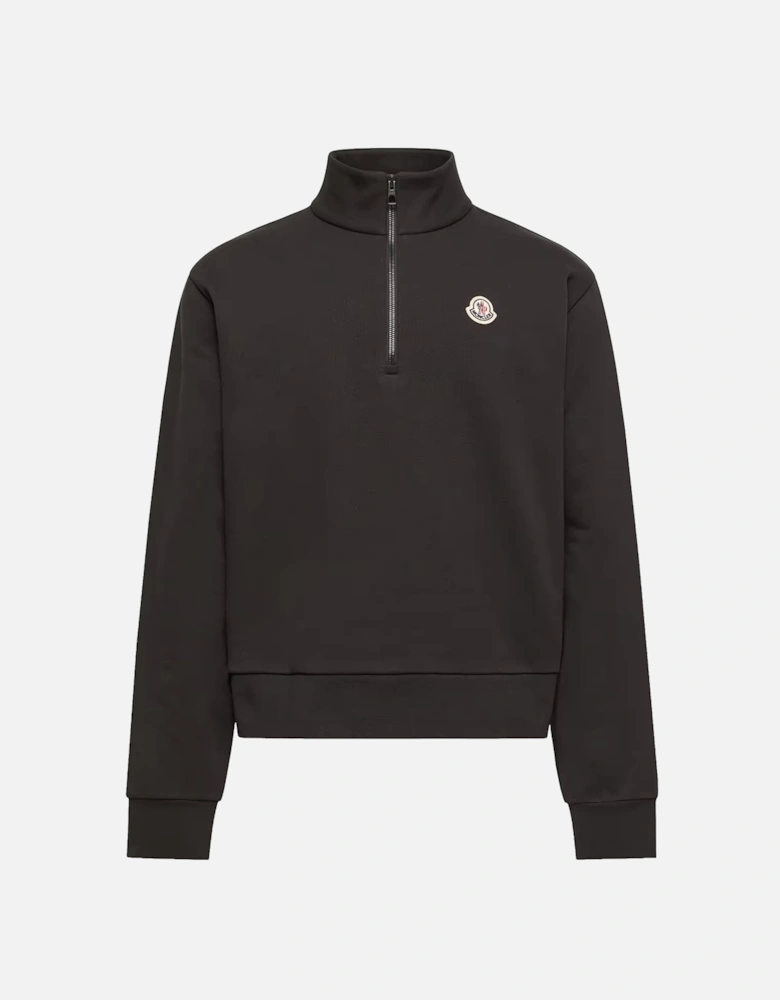 1/4 Zip Sweatshirt Black
