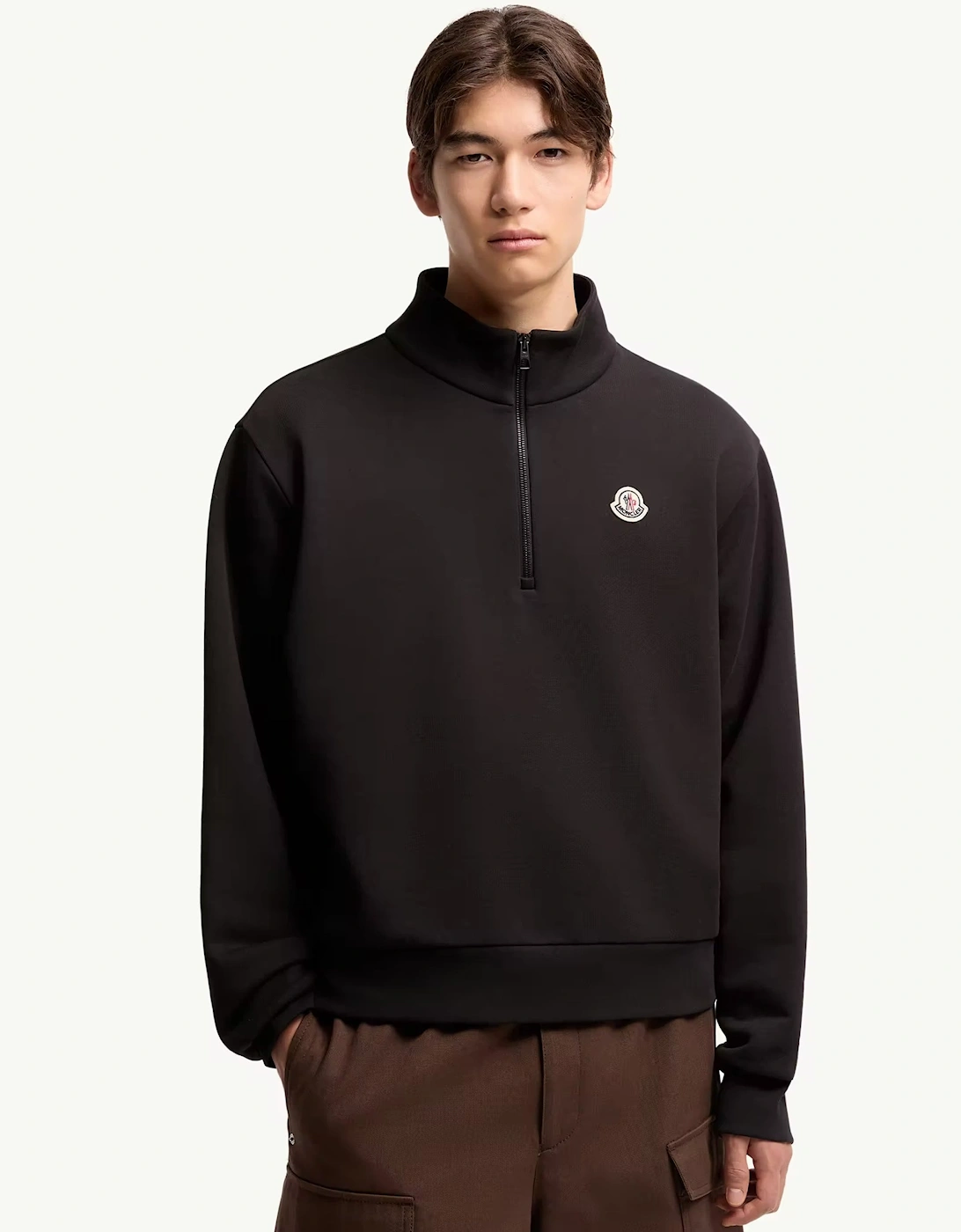 1/4 Zip Sweatshirt Black