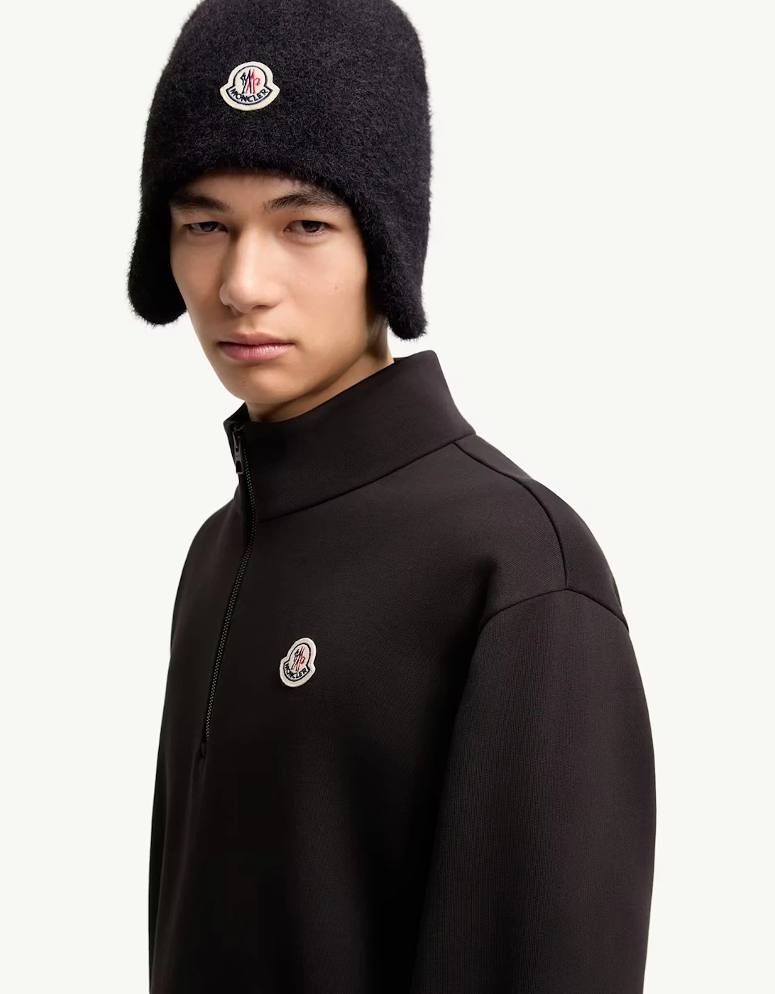1/4 Zip Sweatshirt Black