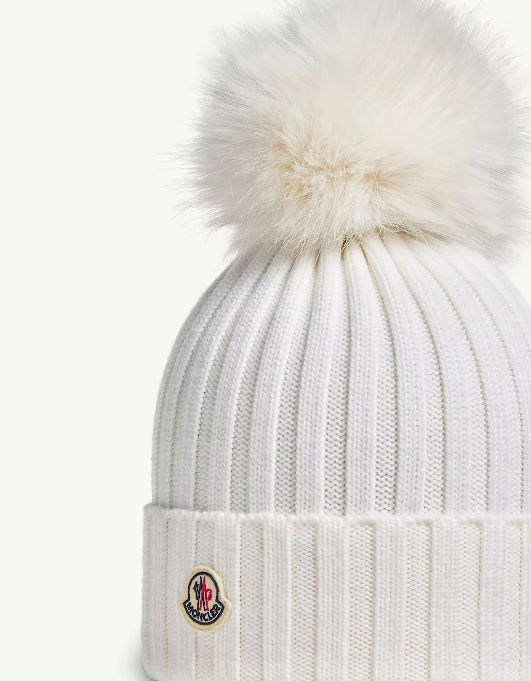 Womens Archive Logo Bobble Hat White