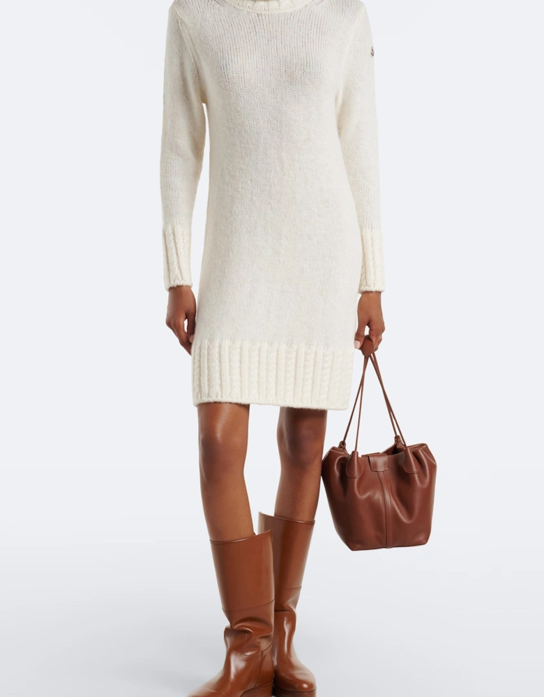 Womens Wool Dress White