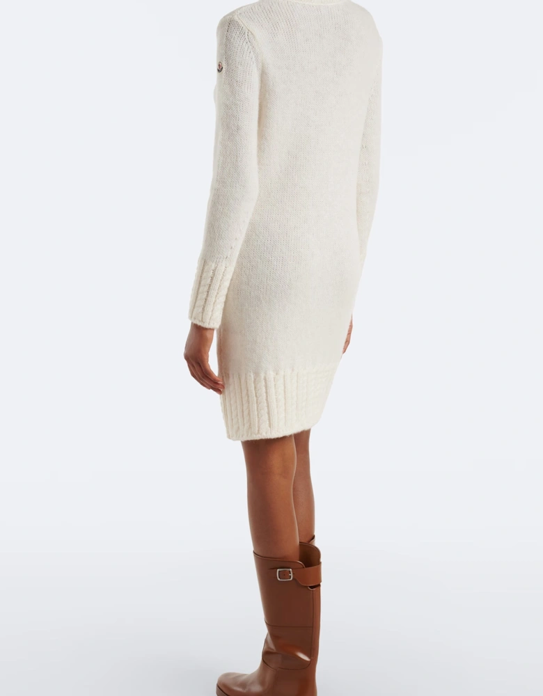 Womens Wool Dress White