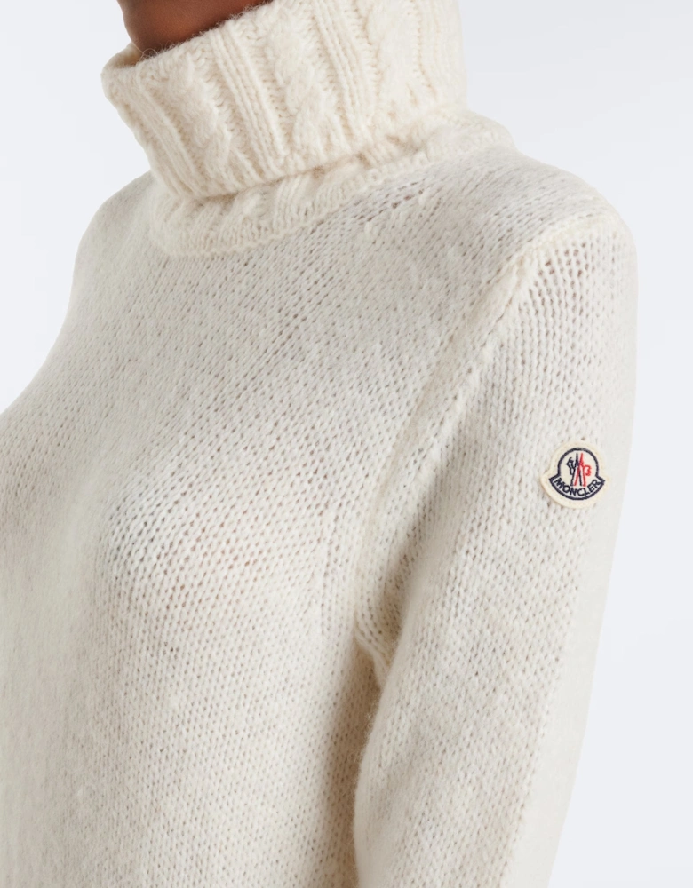 Womens Wool Dress White