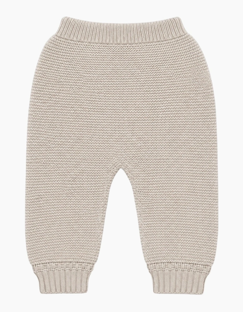 Light Camel Knit Trousers
