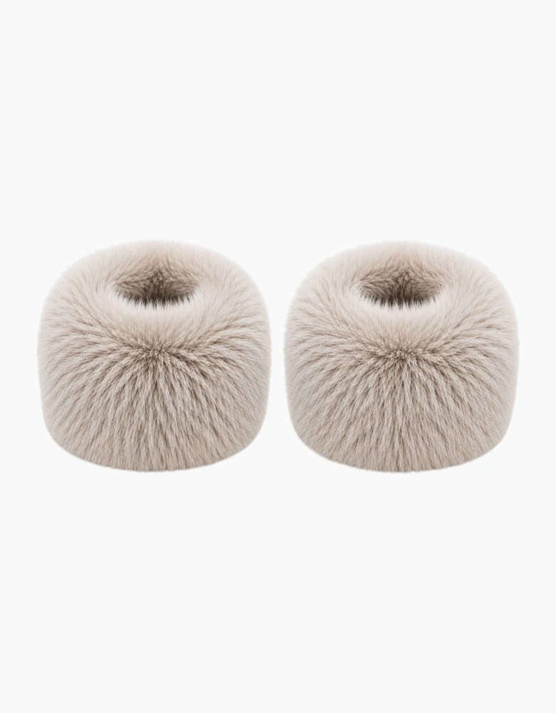 Light Camel Real Fur Cuffs