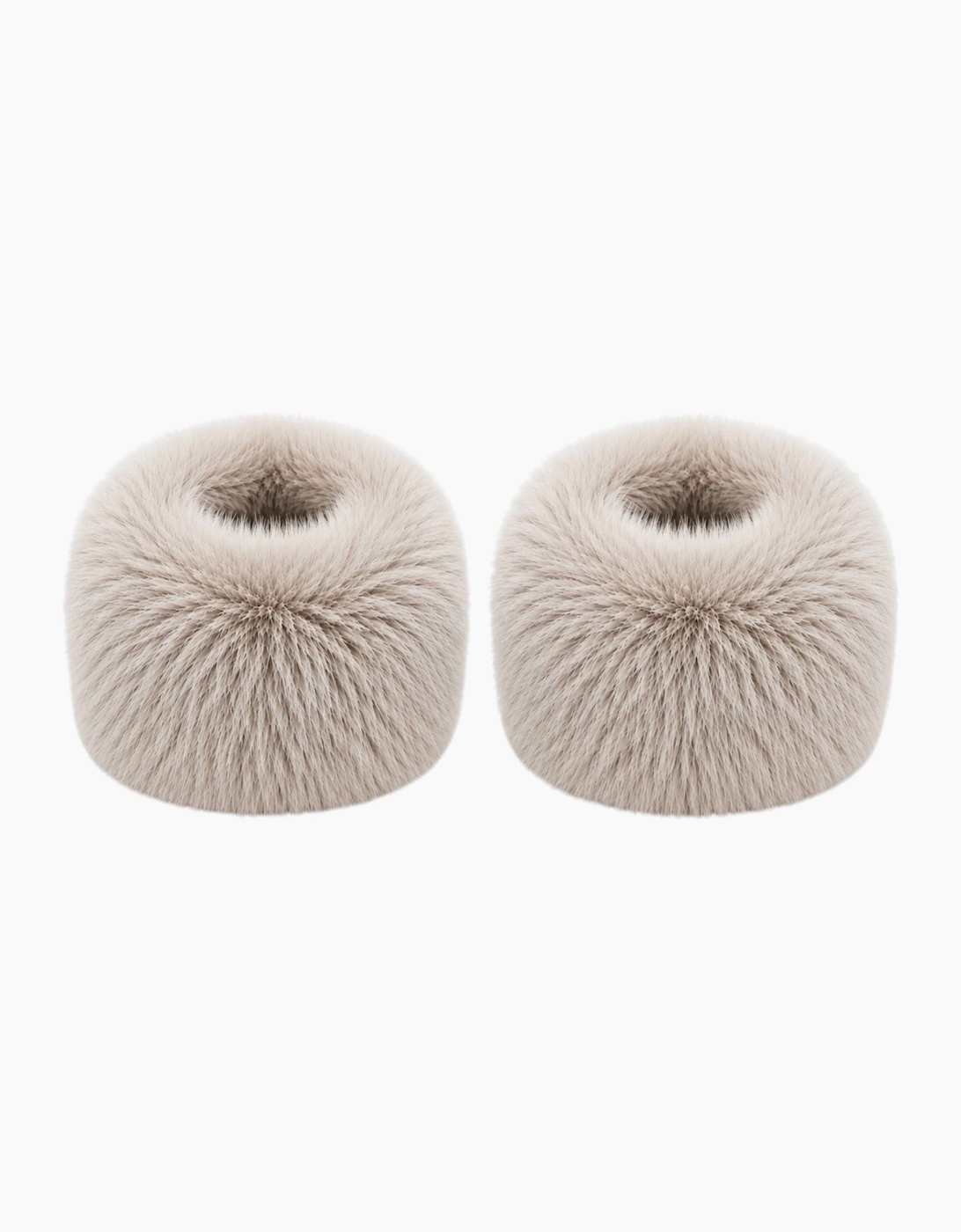 Light Camel Real Fur Cuffs