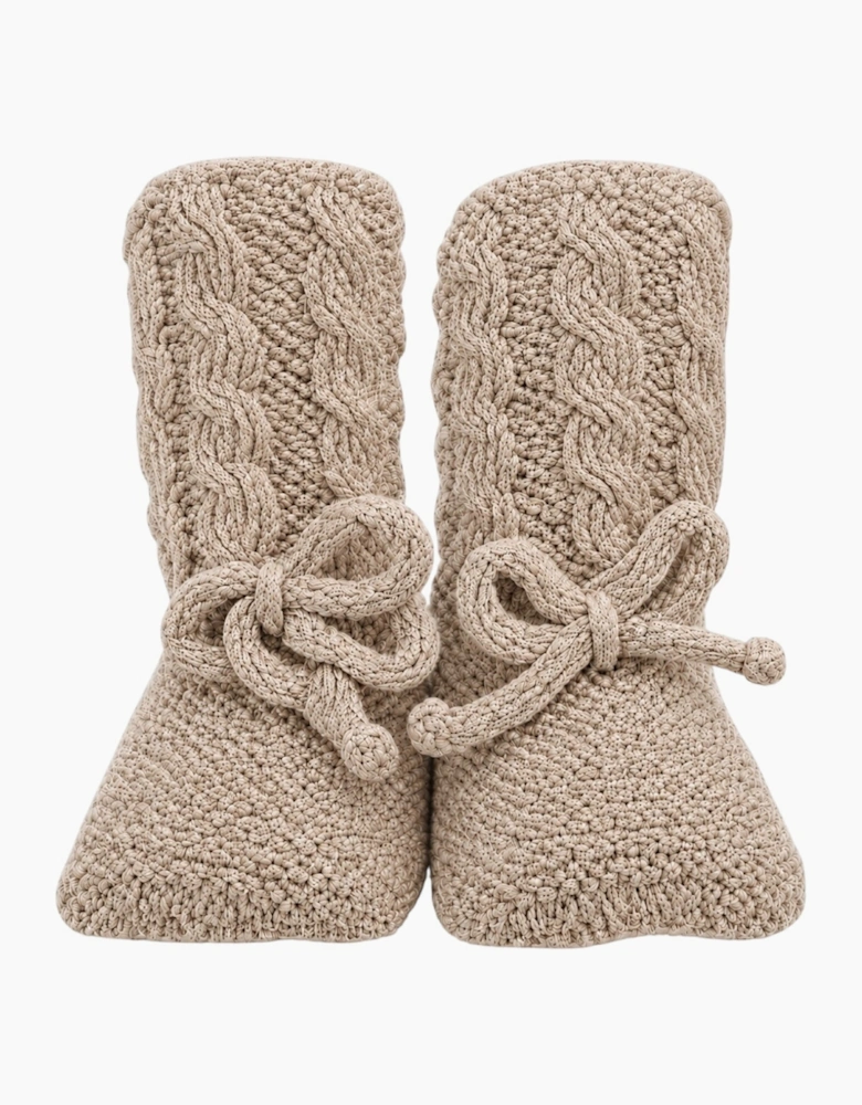 Deep Sand Knit Booties