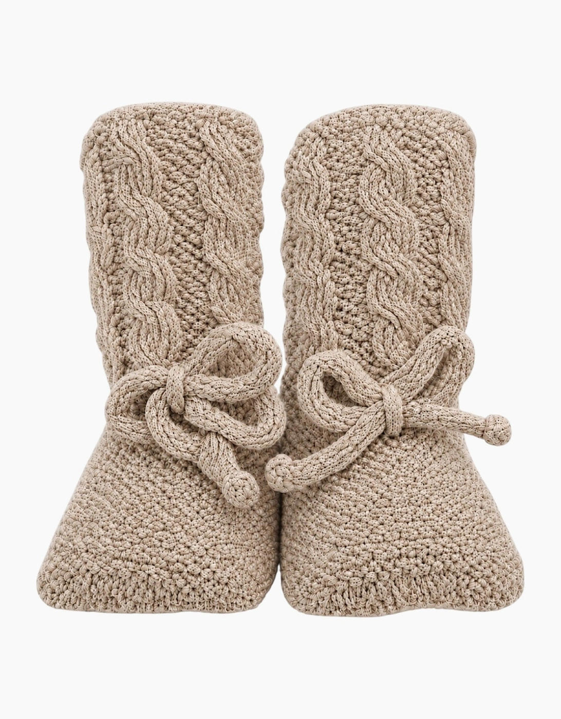 Deep Sand Knit Booties