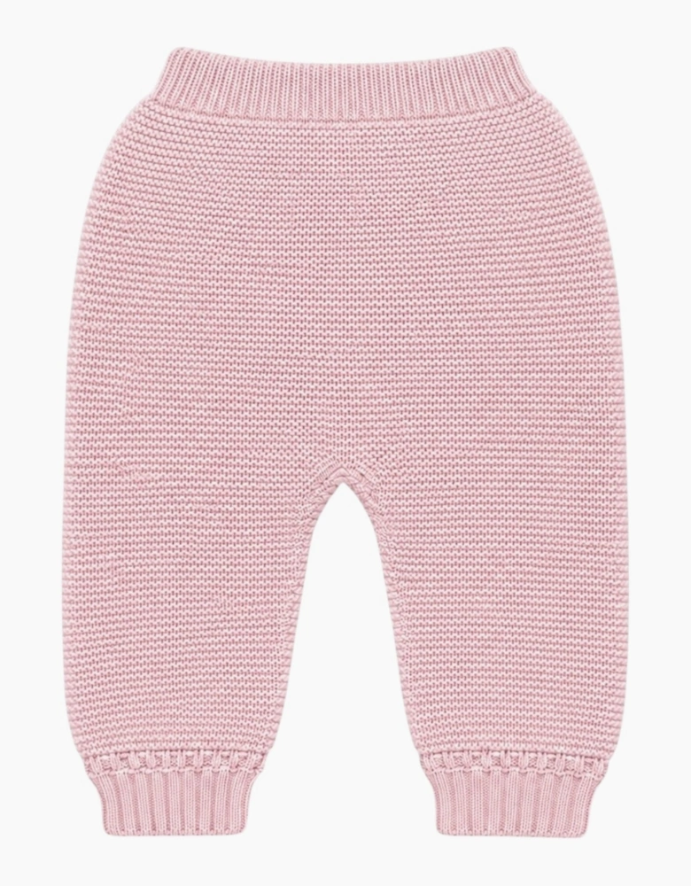 Powder Pink Knit Trousers