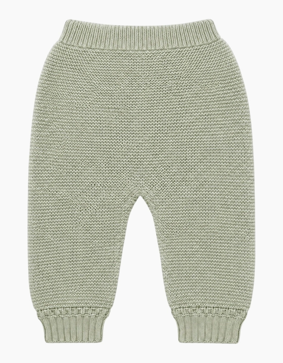 Soft Green Knit Trousers