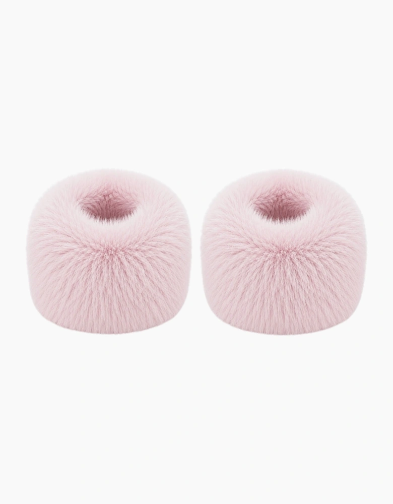 Powder Pink Real Fur Cuffs