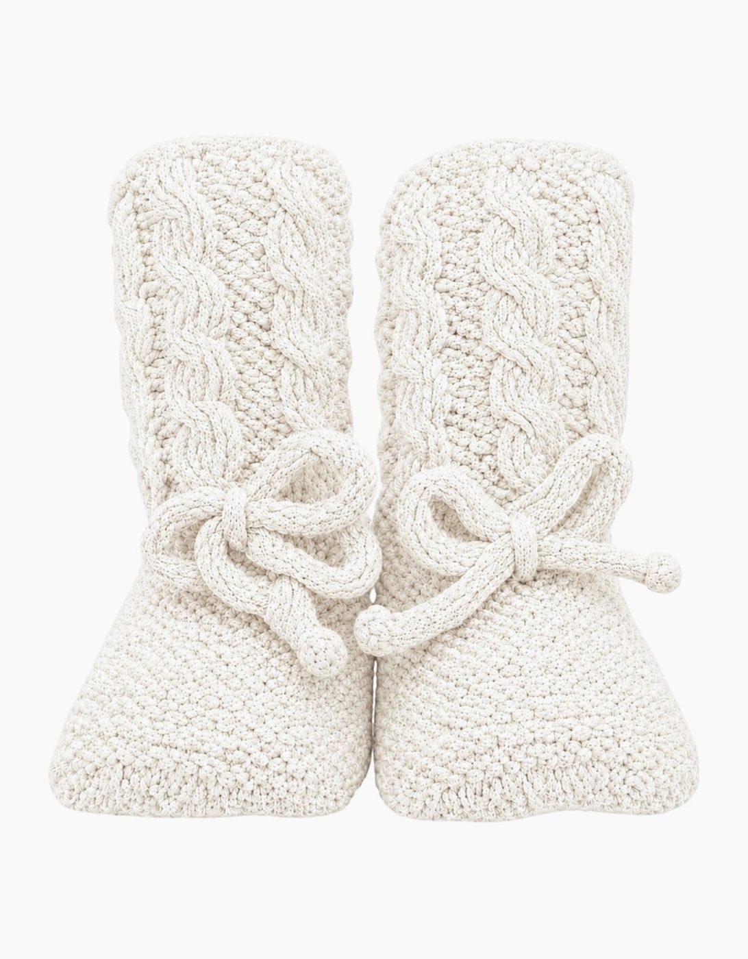Ivory Knit Booties