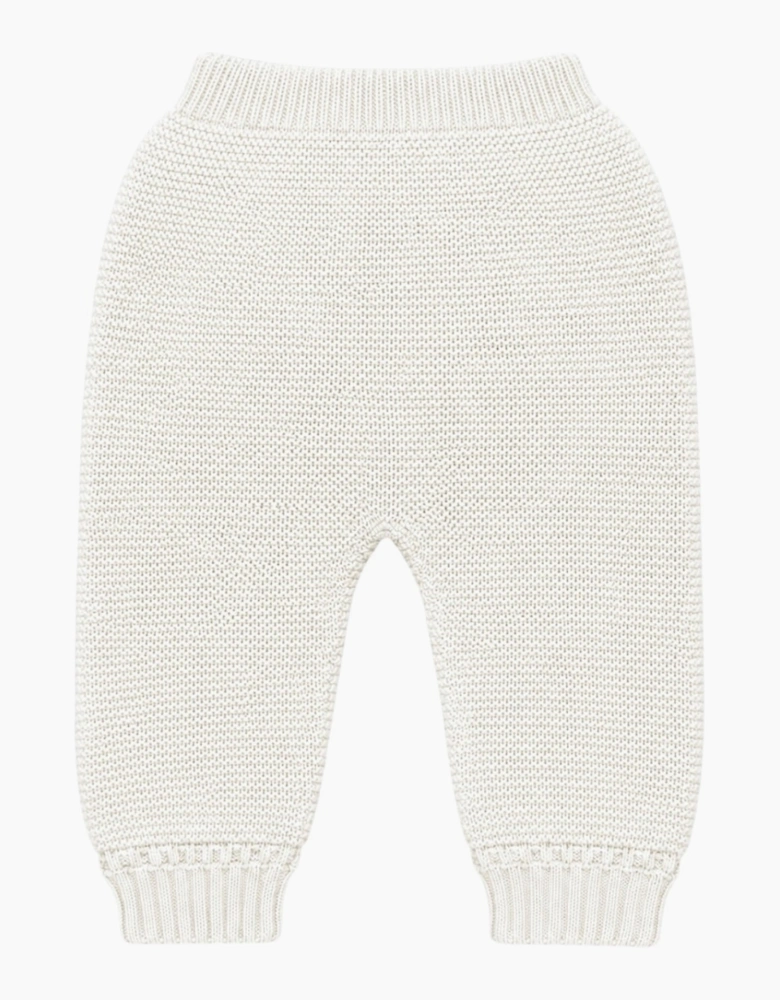 Ivory Knit Trousers