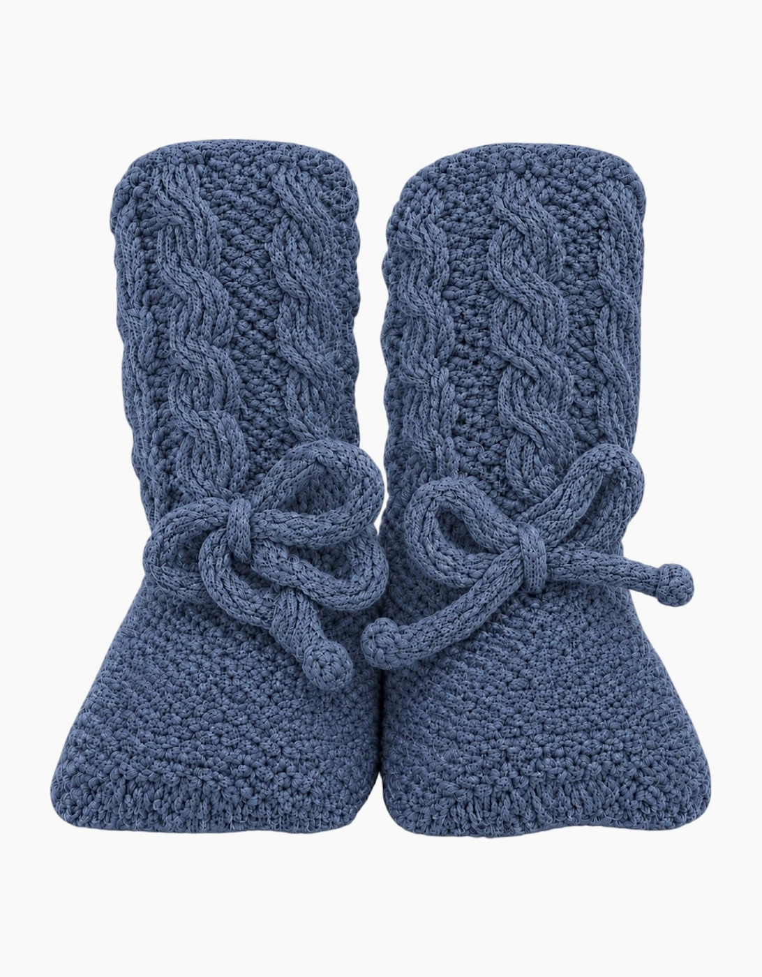 Bruma Blue Knit Booties