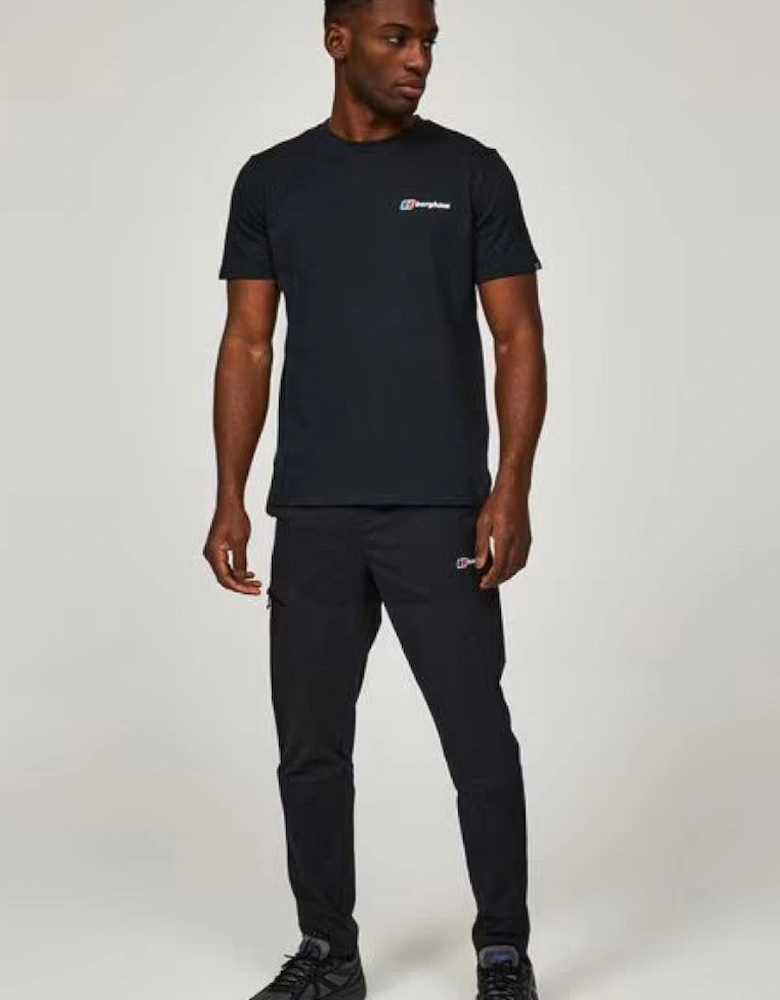 Berghaus Mens Everest Landmark Mountain Ridge Graphic T Shirt in Black