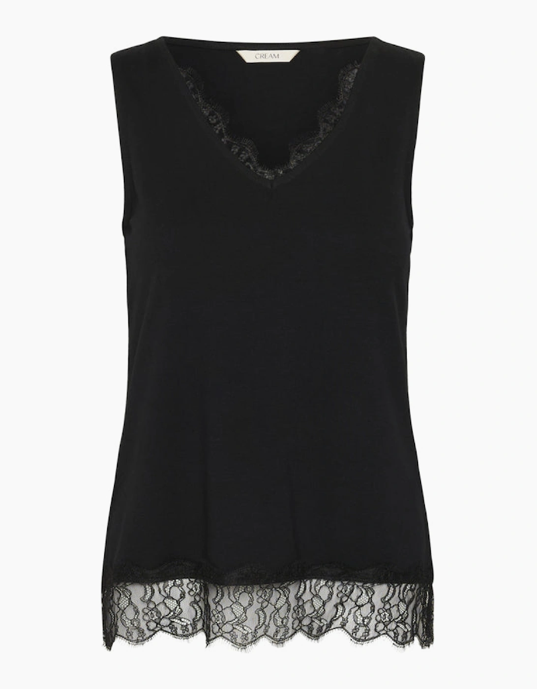 Alvaia jersey top in black