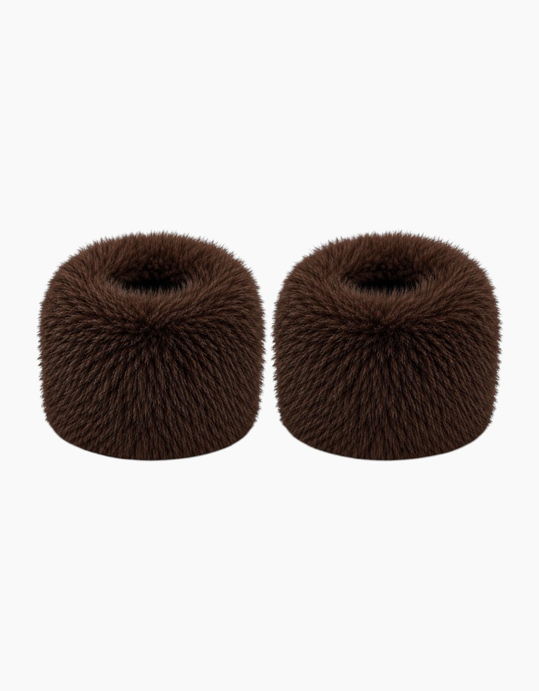 Chocolate Brown Faux Fur Cuffs