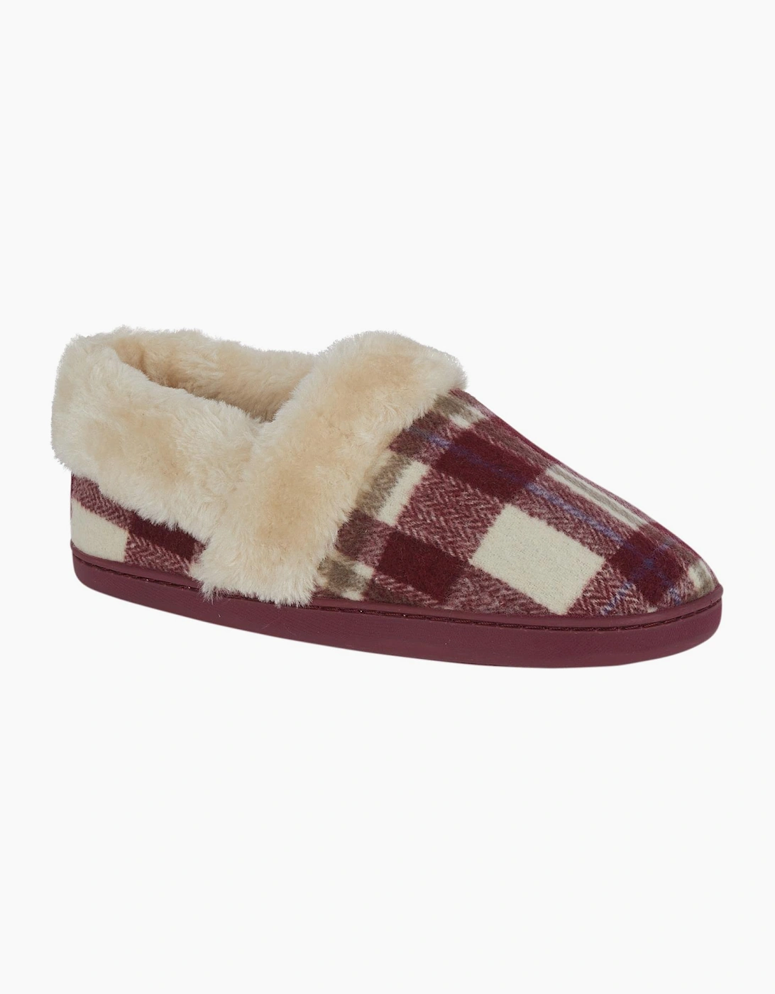 Jo & Joe HERITAGE Womens Moccasin Slippers Cherry