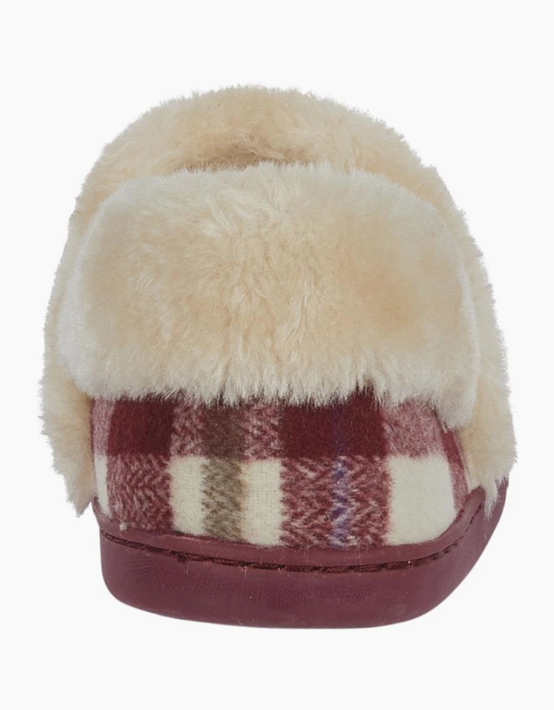 Jo & Joe HERITAGE Womens Moccasin Slippers Cherry