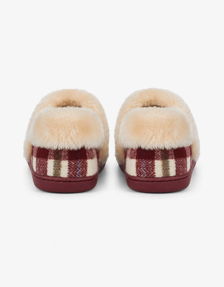 Jo & Joe HERITAGE Womens Moccasin Slippers Cherry