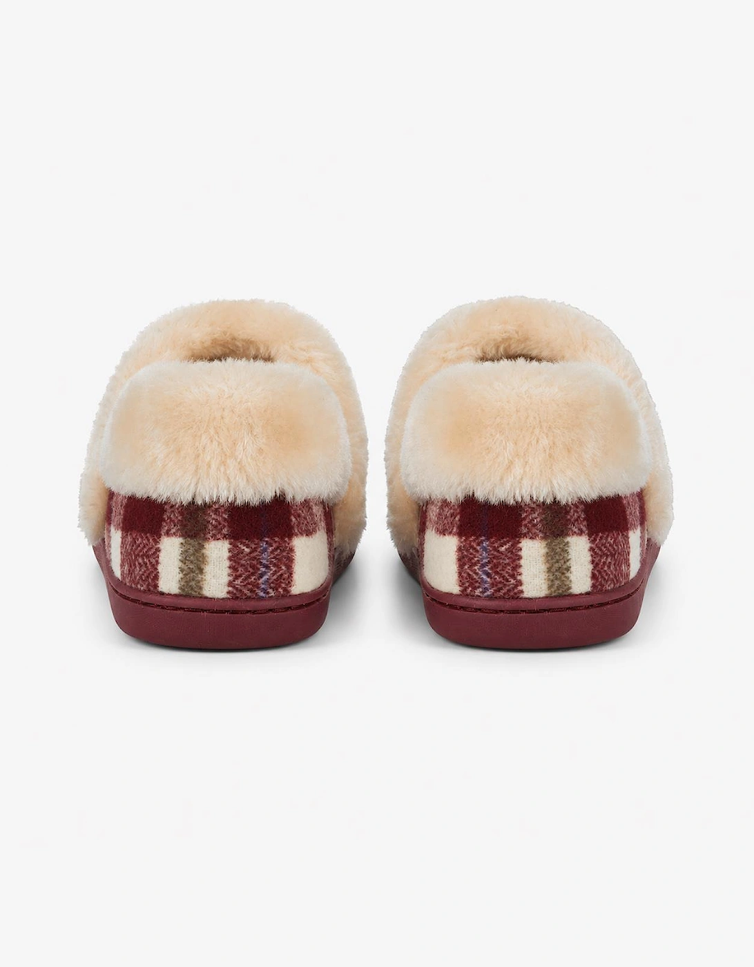 Jo & Joe HERITAGE Womens Moccasin Slippers Cherry