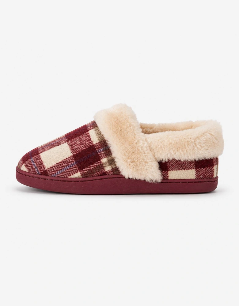 Jo & Joe HERITAGE Womens Moccasin Slippers Cherry