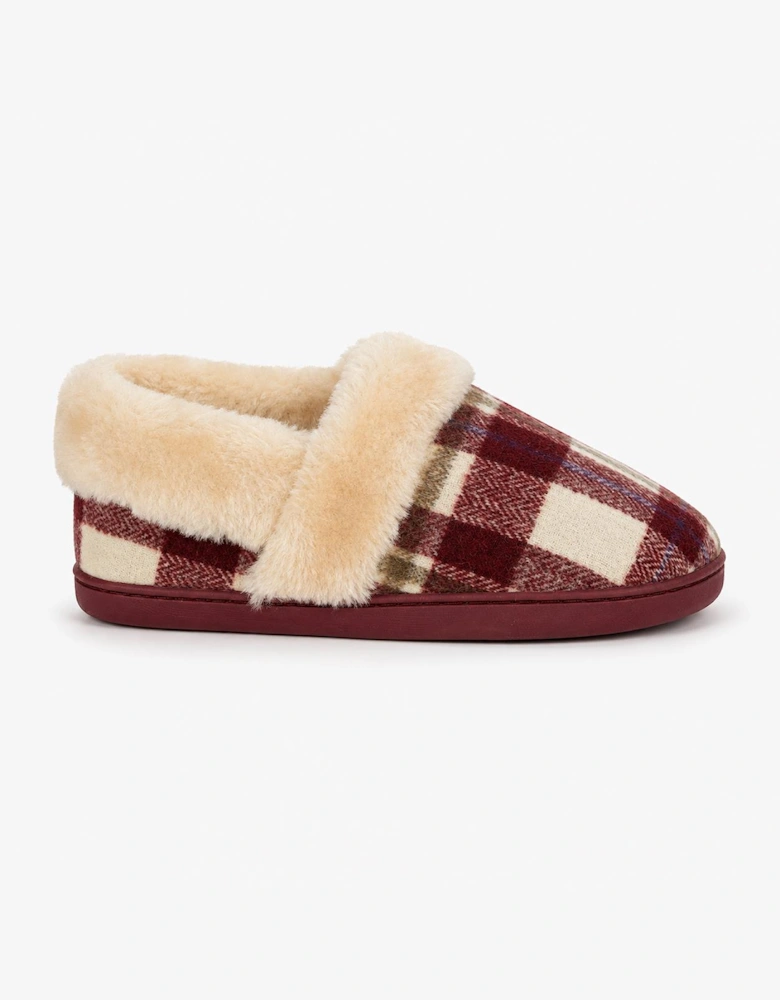 Jo & Joe HERITAGE Womens Moccasin Slippers Cherry