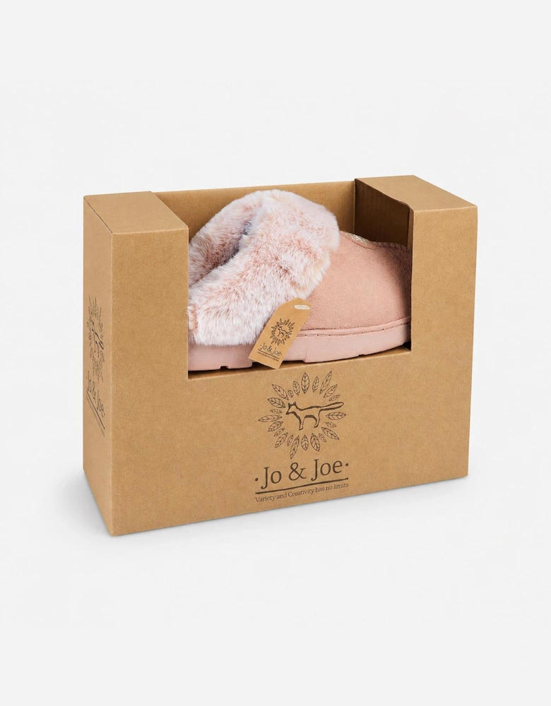 Jo & Joe SPLENDOUR Womens Mule Slippers Dusky Pink