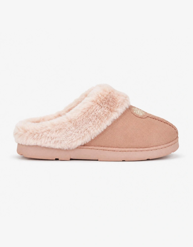 Jo & Joe SPLENDOUR Womens Mule Slippers Dusky Pink