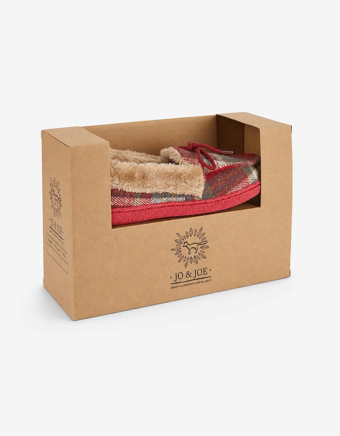 Jo & Joe PEMBROKE Womens Moccasin Slippers Festive Red