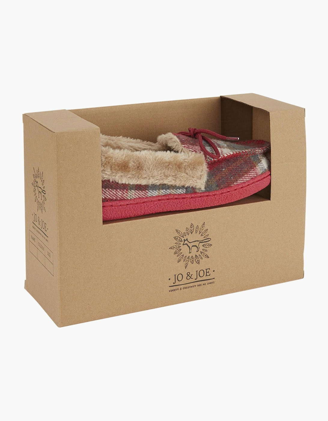 Jo & Joe PEMBROKE Womens Moccasin Slippers Festive Red