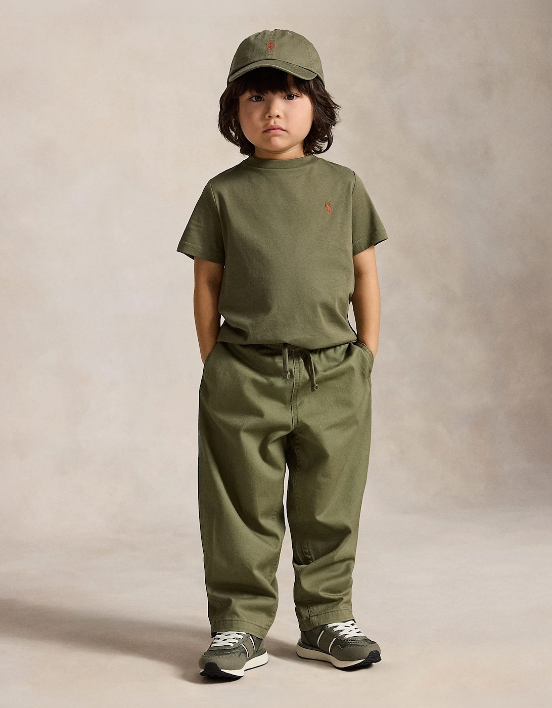 Ralph Lauren Boys Cotton Logo T-Shirt in Green