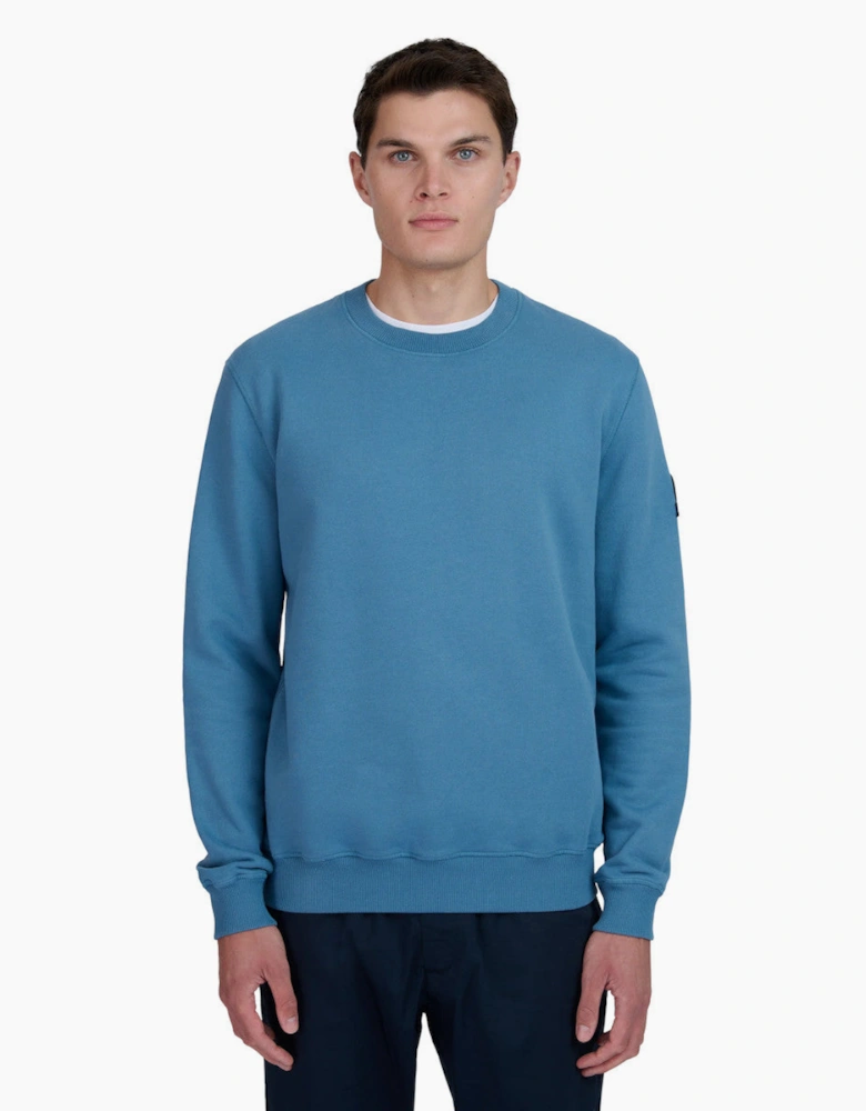 Sandbanks Badge Logo Sweatshirt Teal
