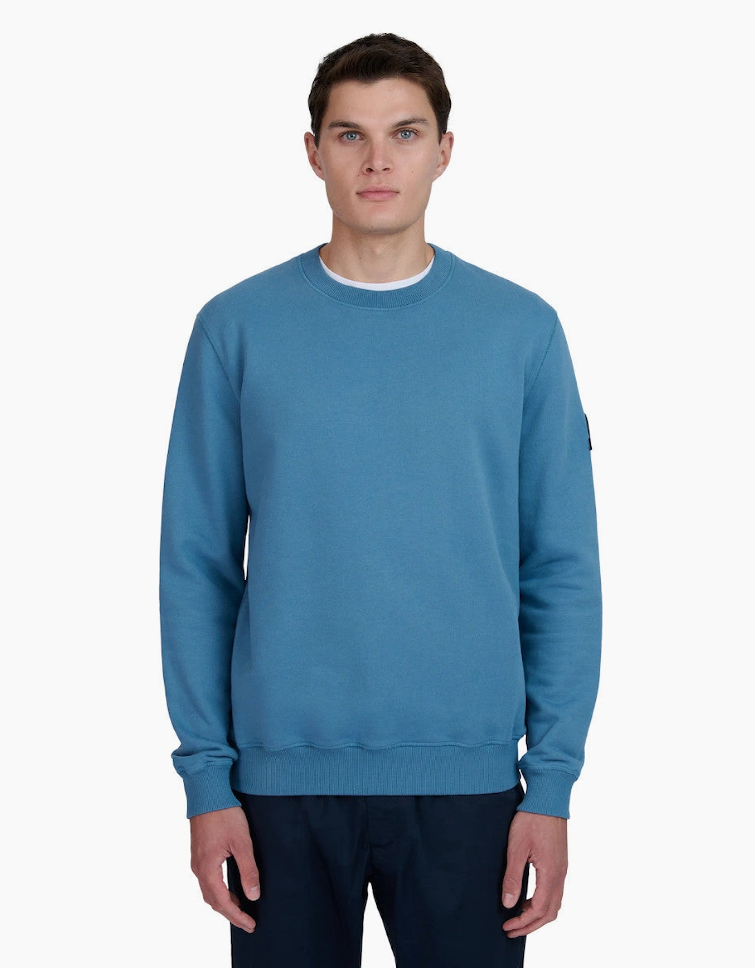Sandbanks Badge Logo Sweatshirt Teal