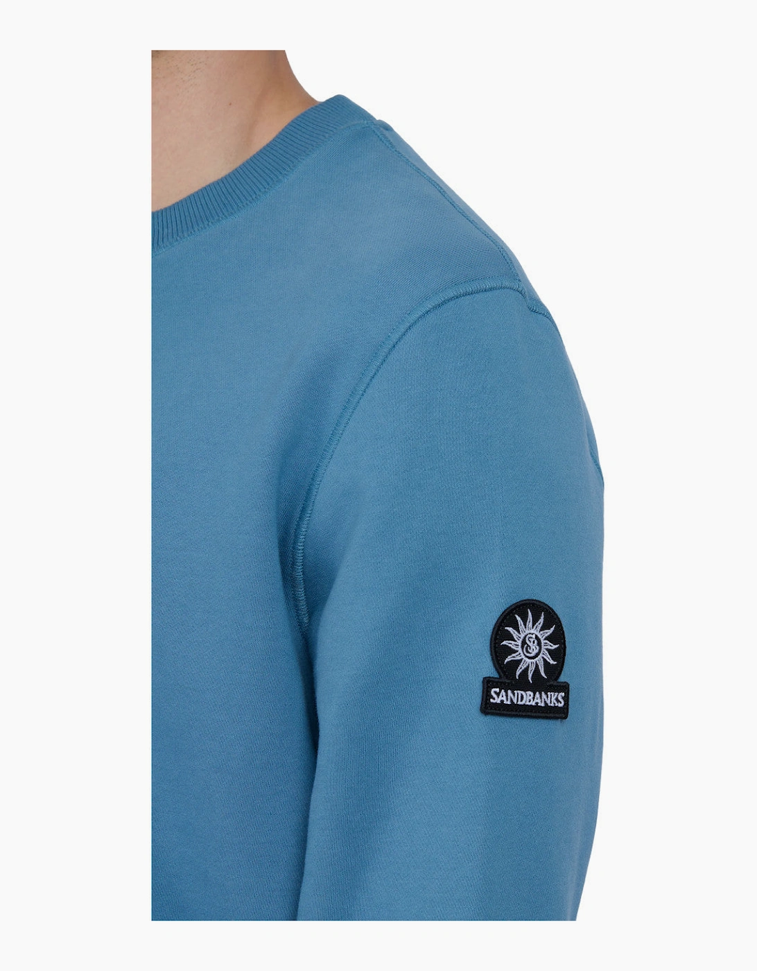 Sandbanks Badge Logo Sweatshirt Teal