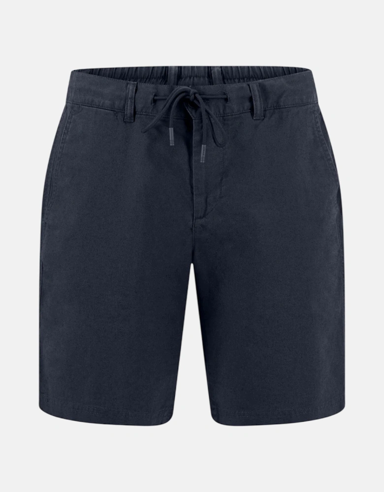 Coli Linen Blend Bermuda Shorts Dark Navy