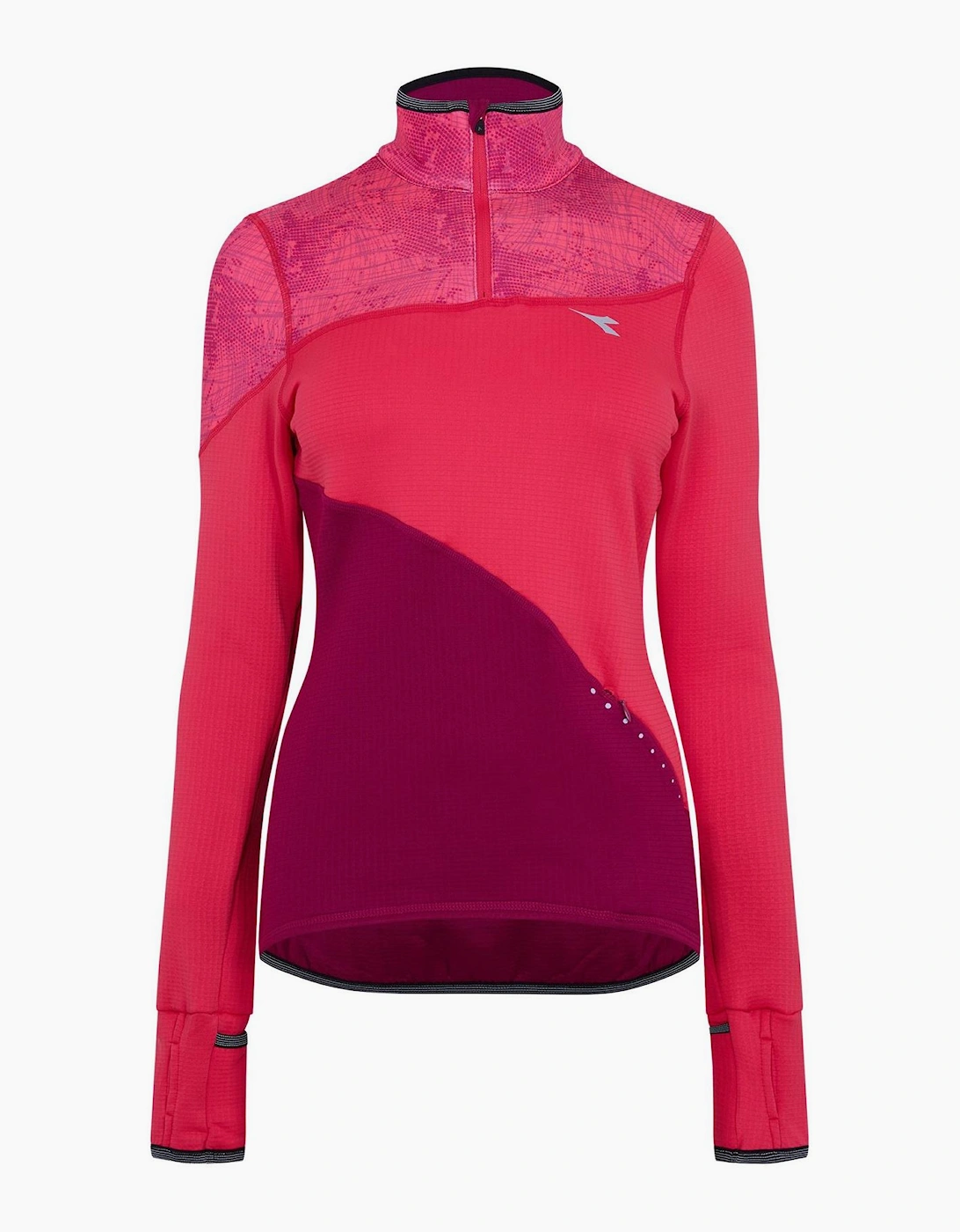 Diadora Women's Pink L. Warm Up T-Shirt - Size 8