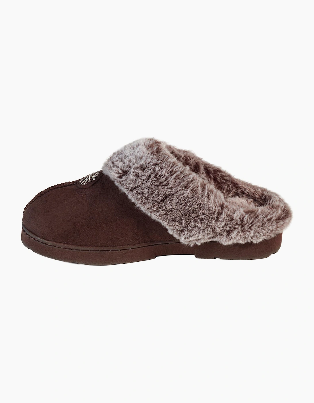 Jo & Joe SPLENDOUR Womens Mule Slippers Chocolate
