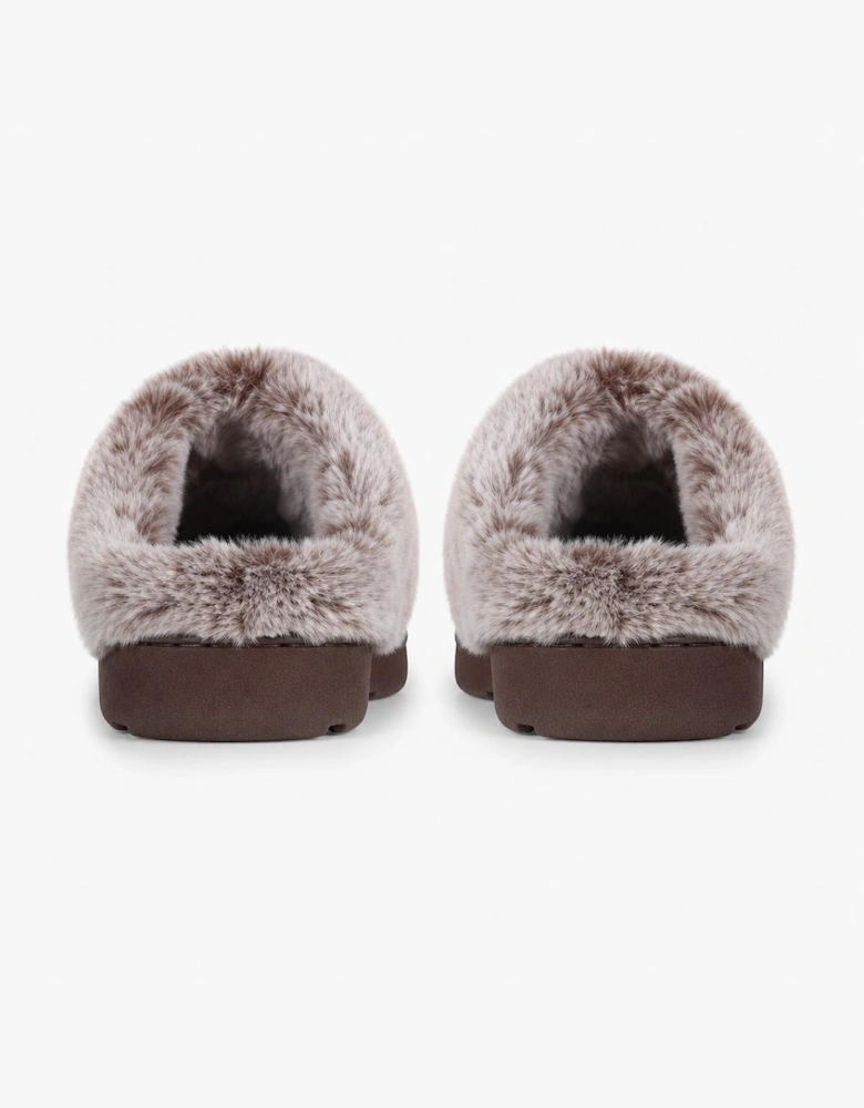 Jo & Joe SPLENDOUR Womens Mule Slippers Chocolate
